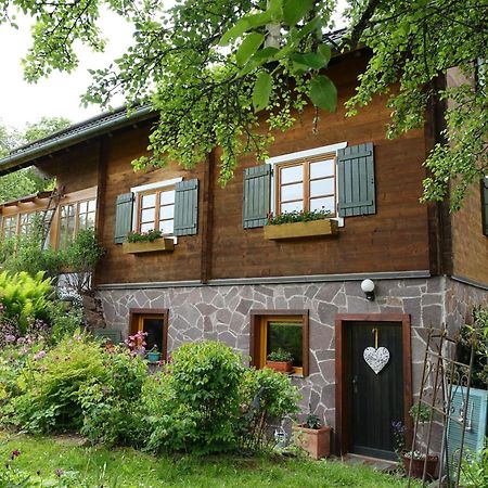 Blick In Den Garten Holzschlag Exteriör bild