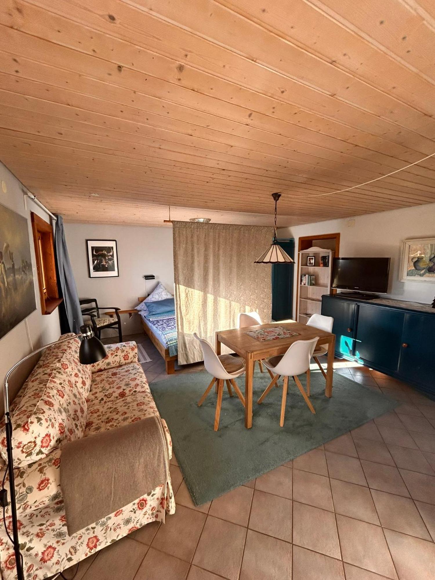 Blick In Den Garten Holzschlag Exteriör bild