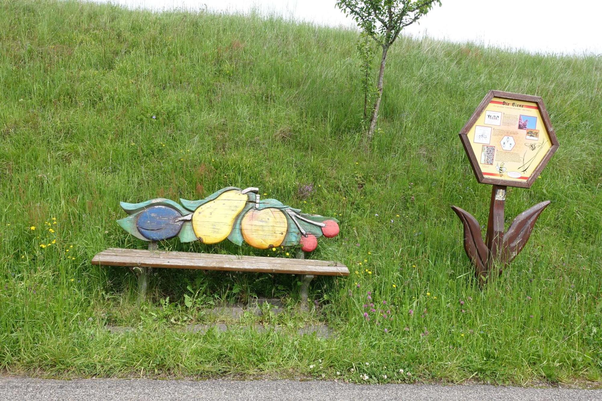 Blick In Den Garten Holzschlag Exteriör bild